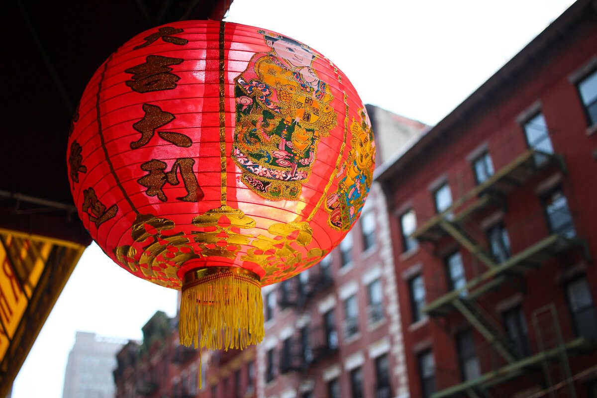 Dans le quartier de China Town à New York