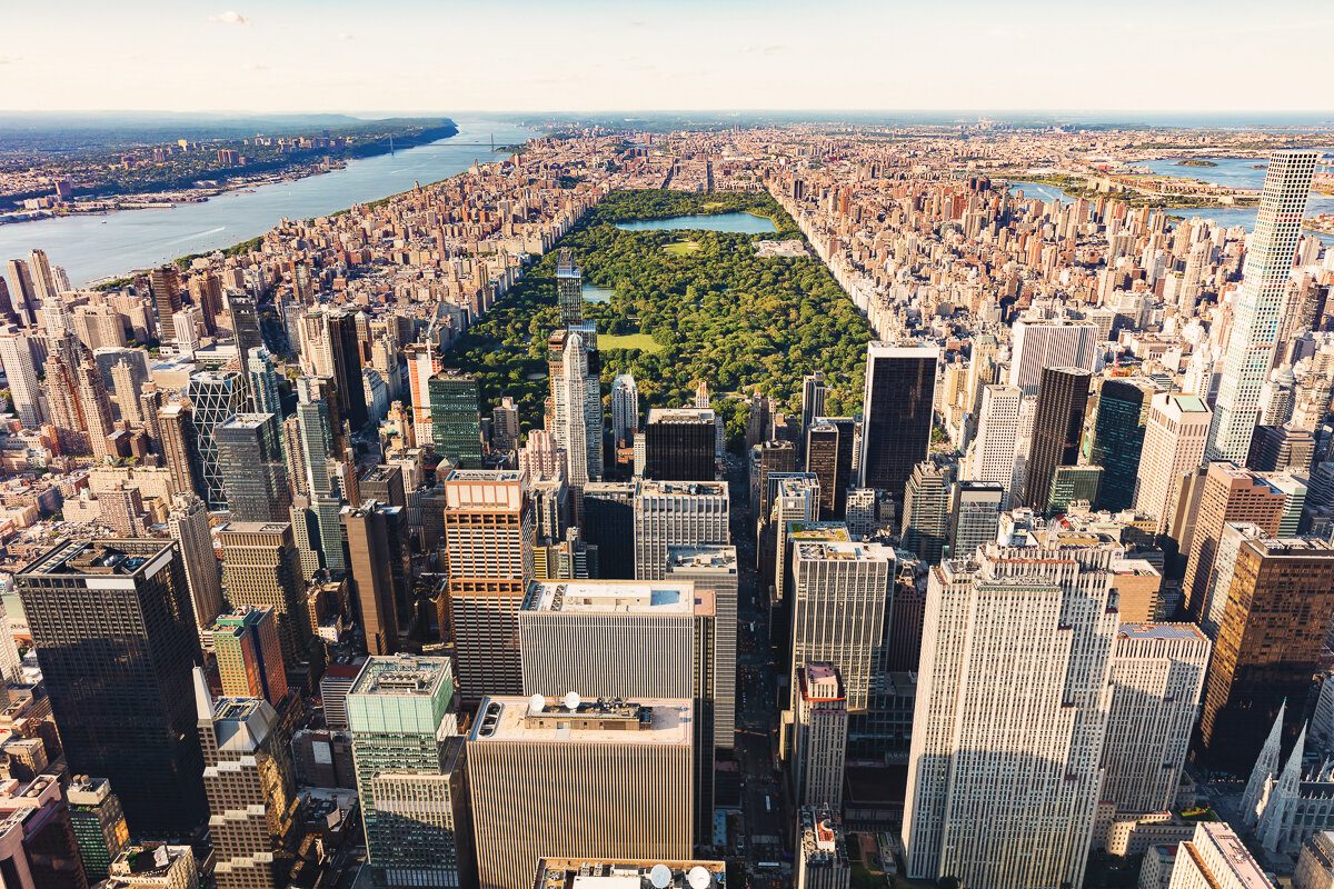 Vue sur Central Park depuis la plateforme d'observation du Top of the Rock