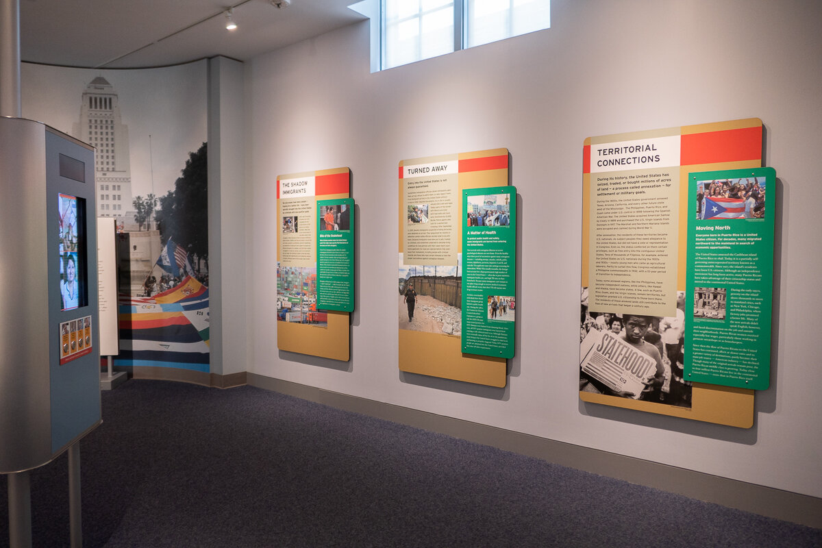 Exposition dans le musée de l'immigration à Ellis Island