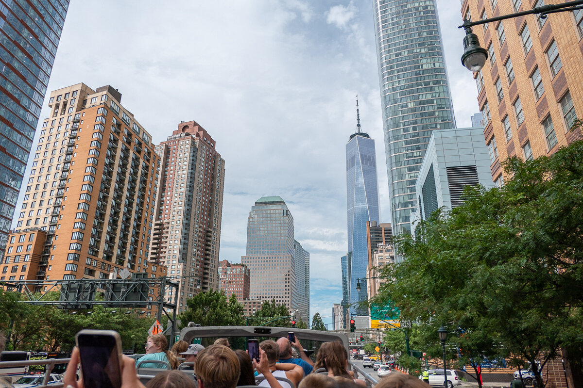 Panorama depuis le Big Bus de New York