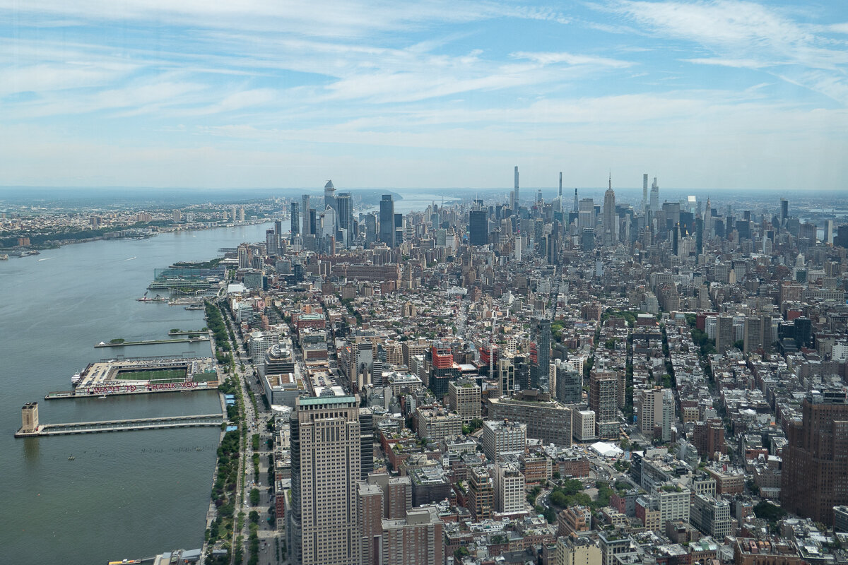 Vue au sommet du One World Observatory