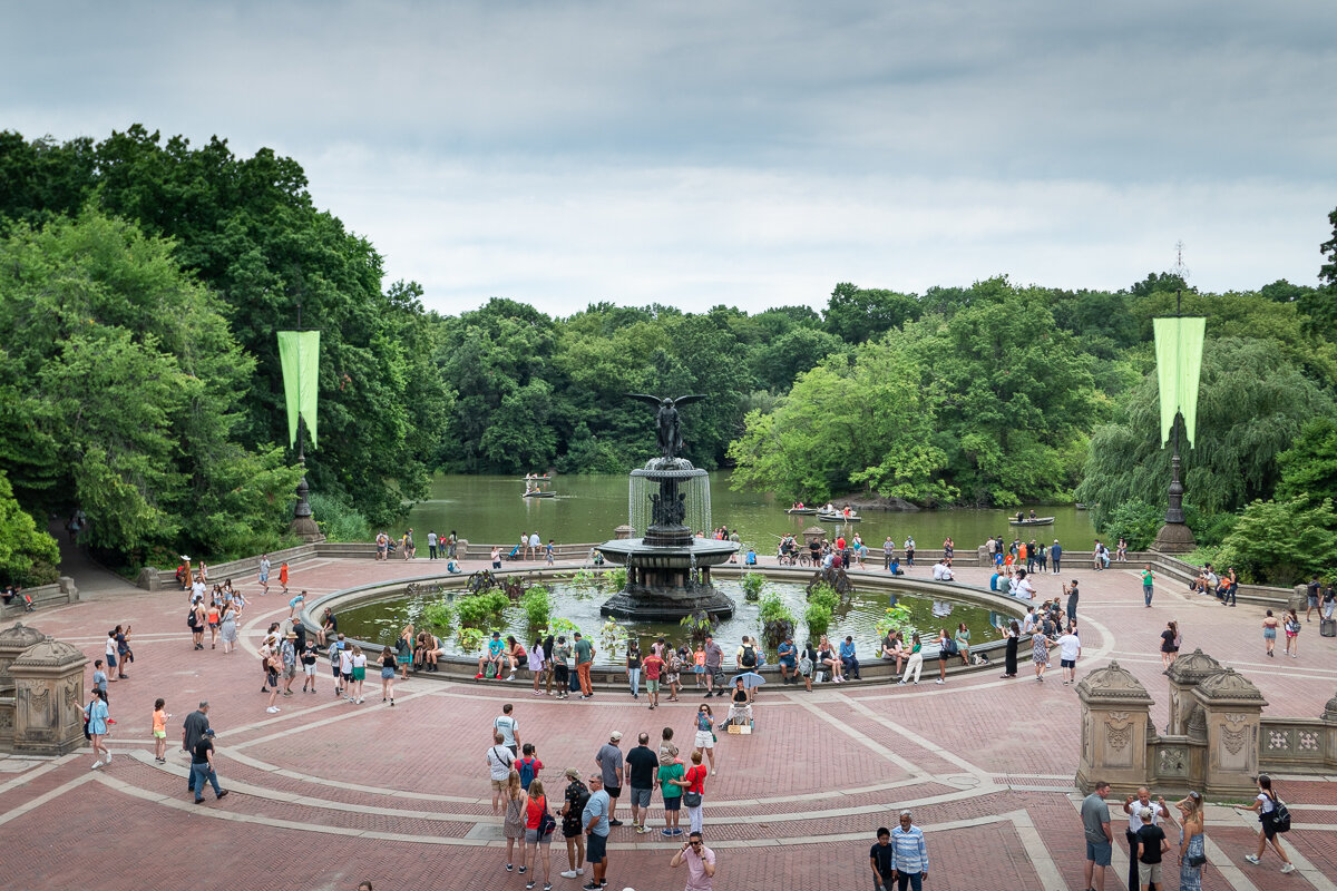 Fontaine dans Central Park à New York