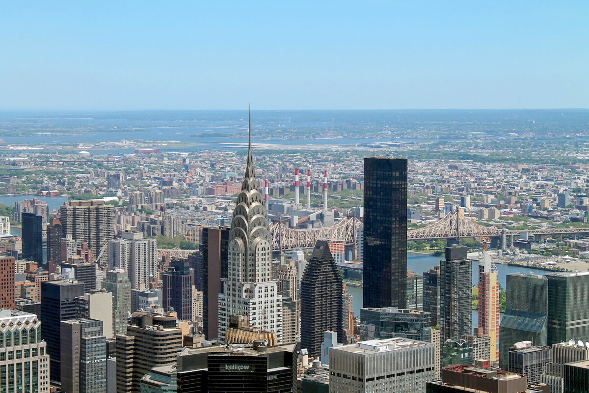 Vue sur la flèche du Chrysler Building à New York