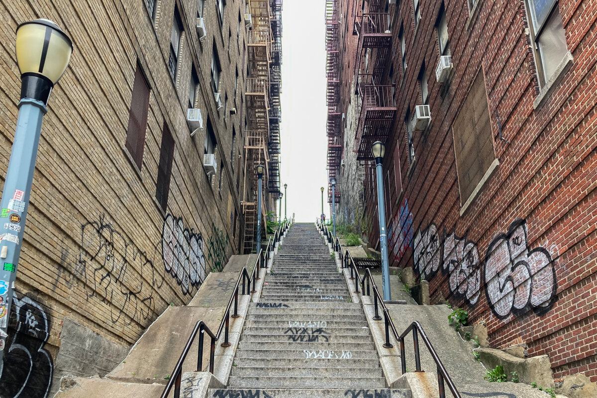 Escalier dans le Bronx