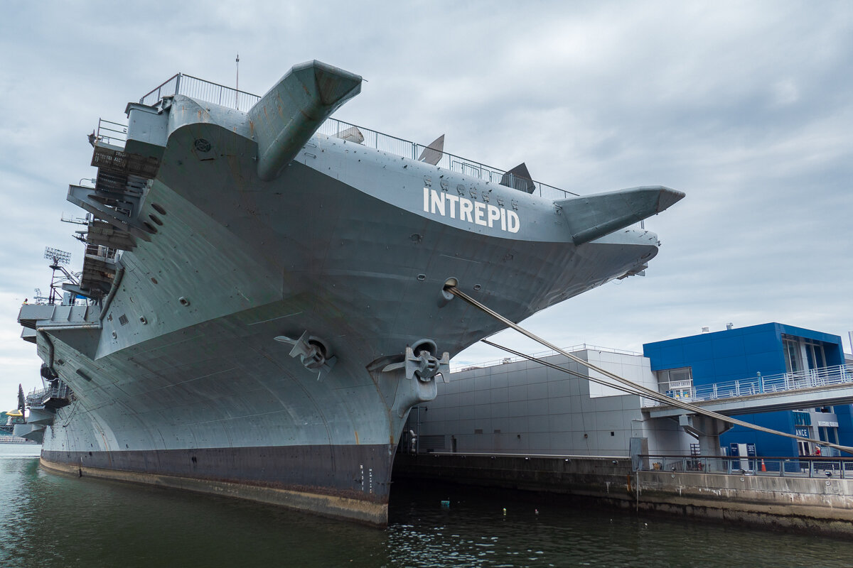 Porte avion de l'Intrepid à New York