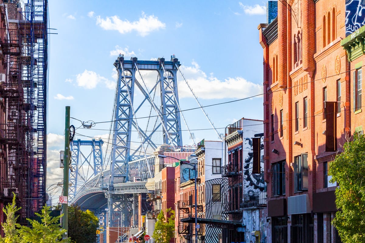 Pont depuis le quartier de Williamsburg