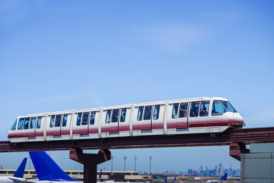 Air train sur l'aéroport JFK