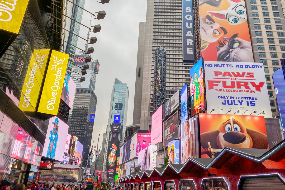 Enseignes à Times Square à New York