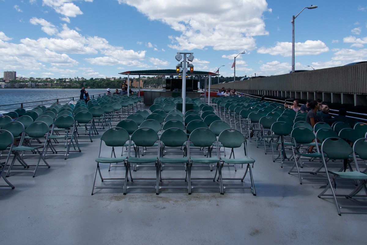 étage exterieur du bateau