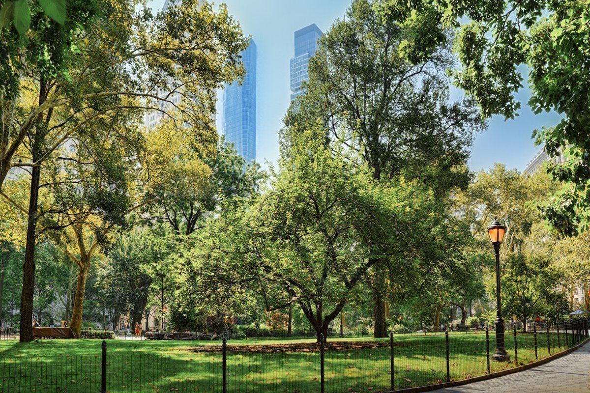 Madison Square Park on 5th Avenue. Urban views of New York. USA.