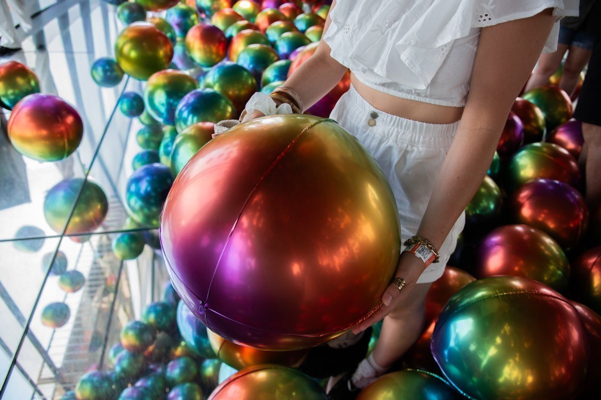 ballon coloré de l'étage 92