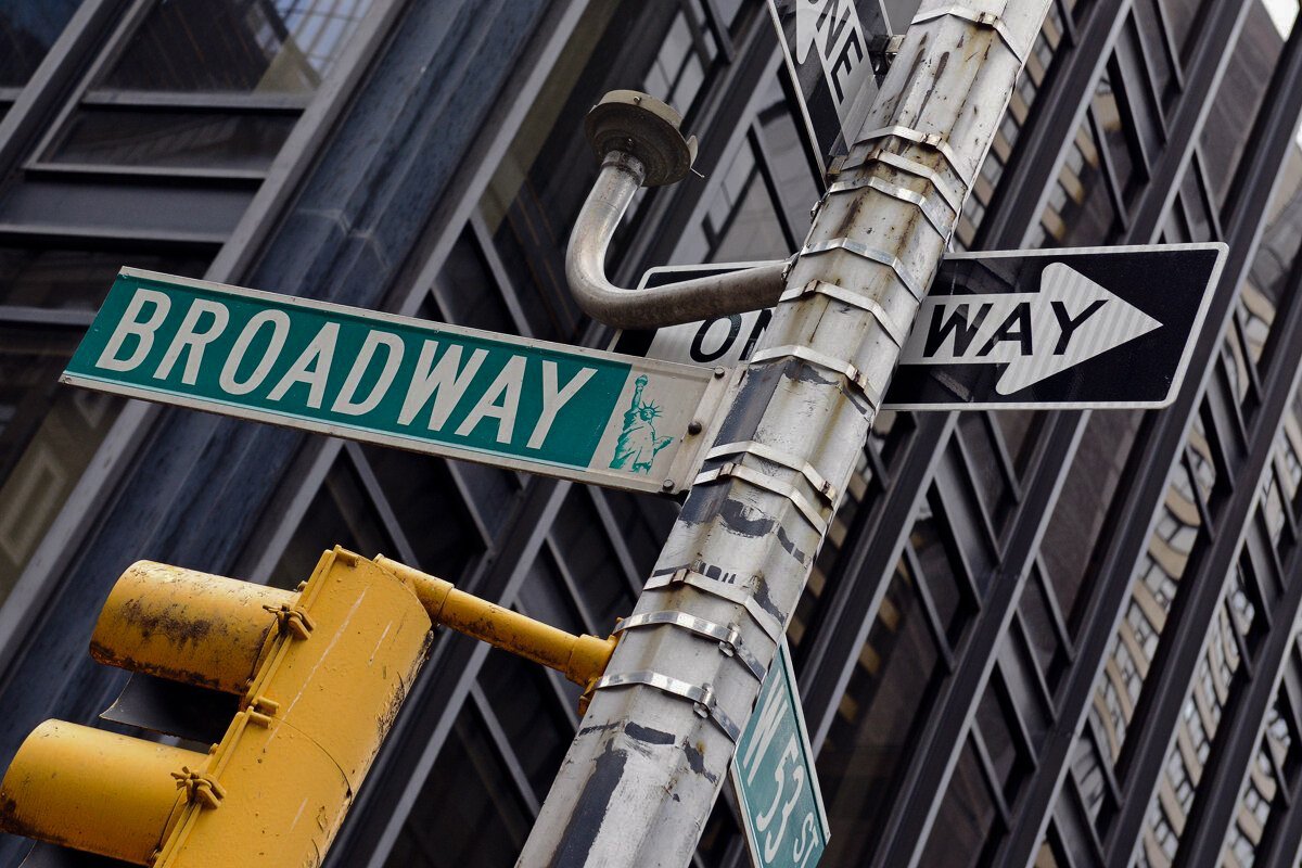 Broadway street sign, Manhattan New York