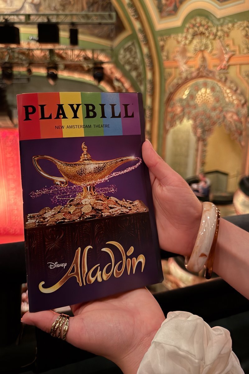 brochure Aladdin spectacle Broadway