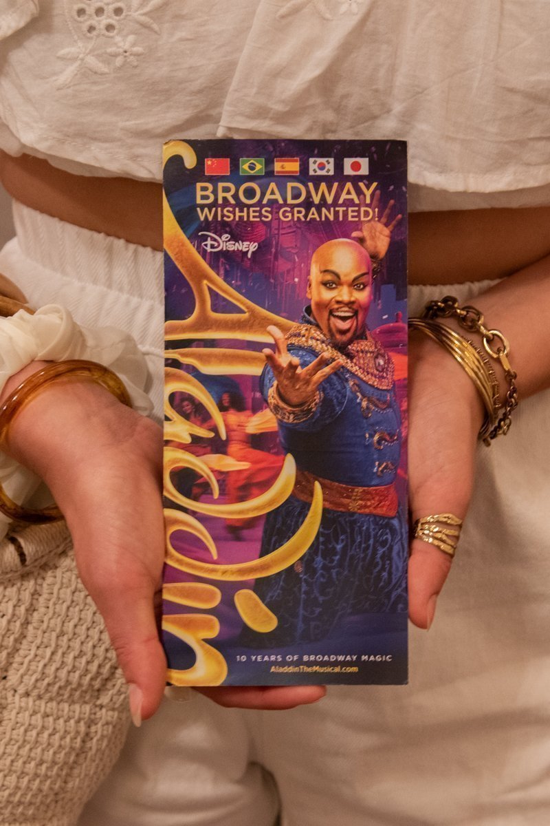 brochure Aladdin spectacle Broadway