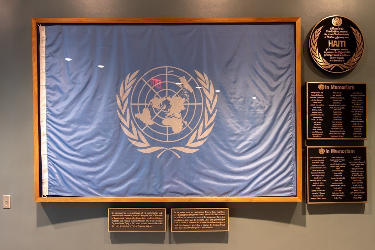 drapeau ONU mural
