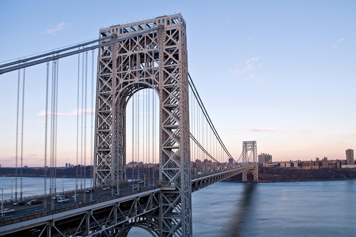 George Washington Bridge looking from below