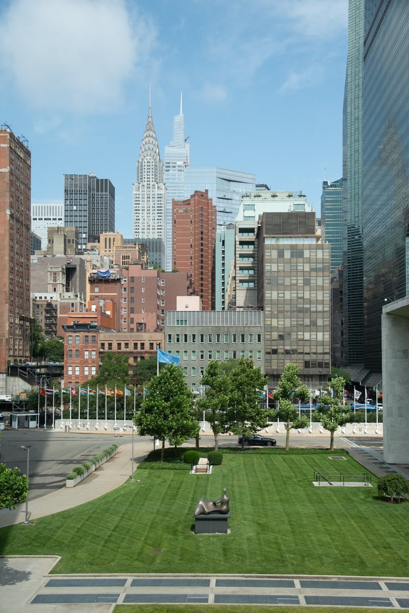 jardin extérieur de l'ONU