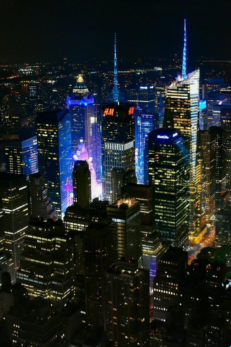 vue sur Manhattan depuis l'empire state building