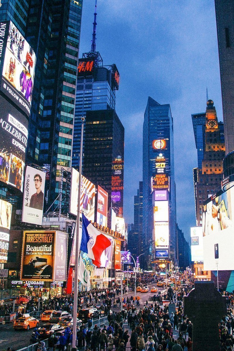 enseignes Times Square de nuit