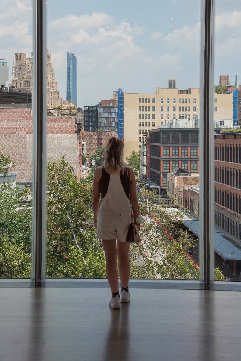 vue depuis une salle du musée whitney 