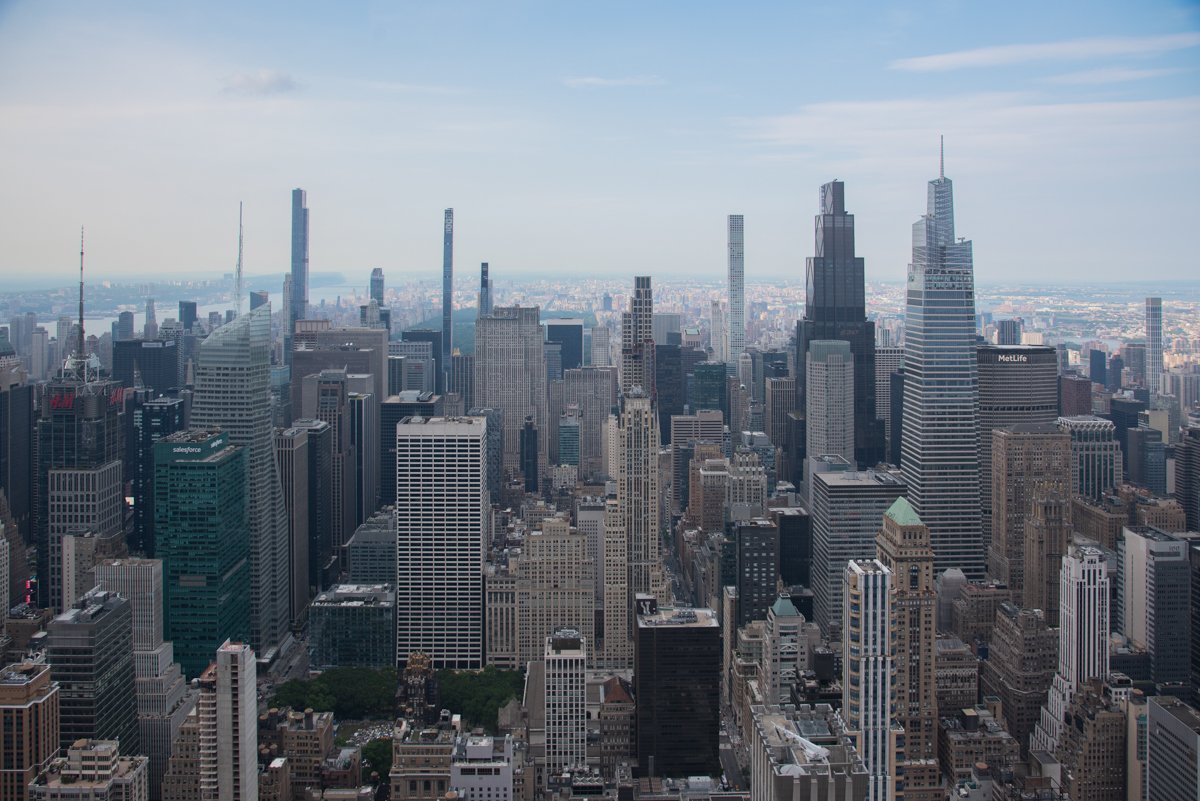 Vue sur Manhattan depuis le dernier étage