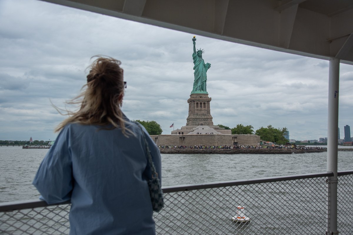vue sur la statue de la liberté
