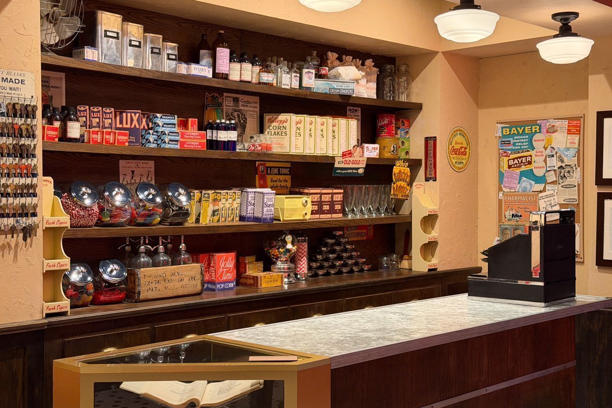 bar décor de scène