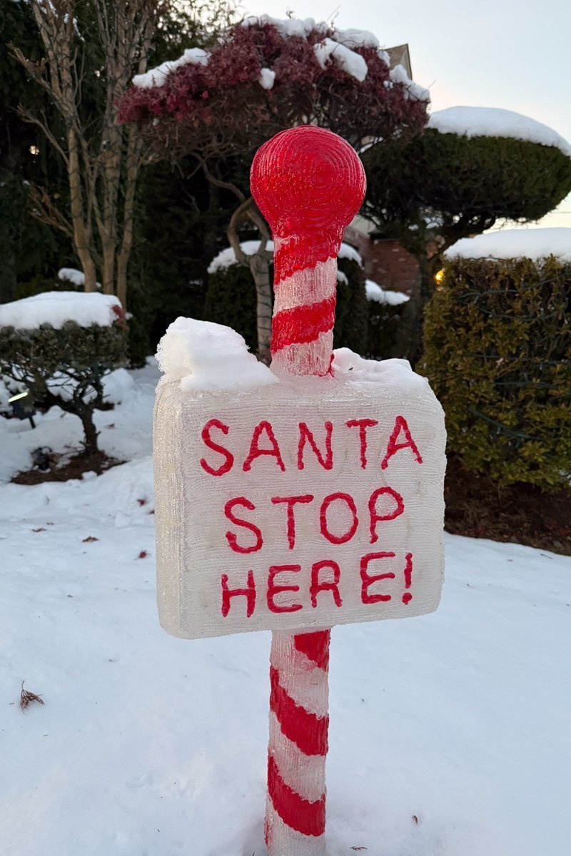 santa stop here