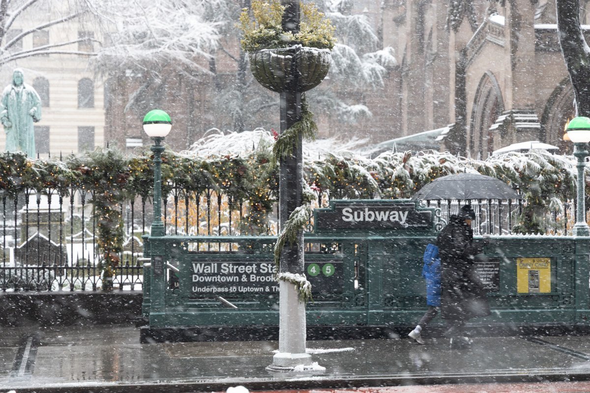 subway sous la neige